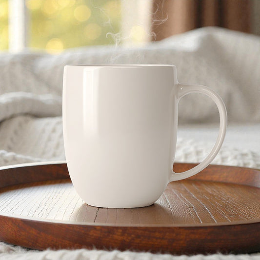 Cylvara Minimalist Matte Ceramic Mug - Cream White