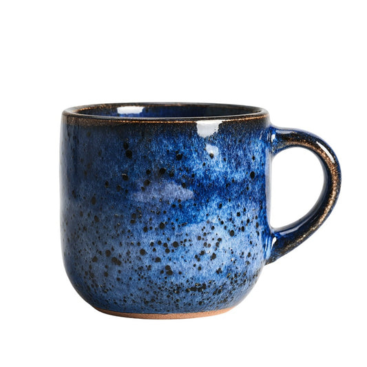Cylvara Artisan Reactive Glaze Mug - Cosmic Blue